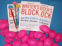Free your brain from stress with one of these free pink stress-ball brains