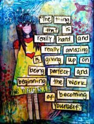 perfectionism equals block