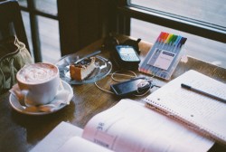 coffee-notebook-pens-staedtler-study-favim-com-54563